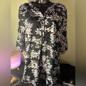 Floral blouse. Beautiful women’s clothing
